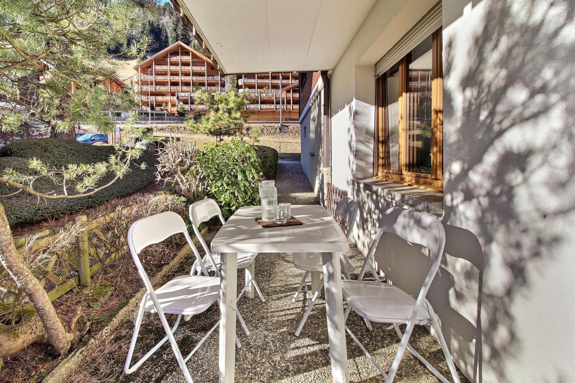 Apartamento Val Air E53 Terrasse & Relaxation Champéry Exterior foto